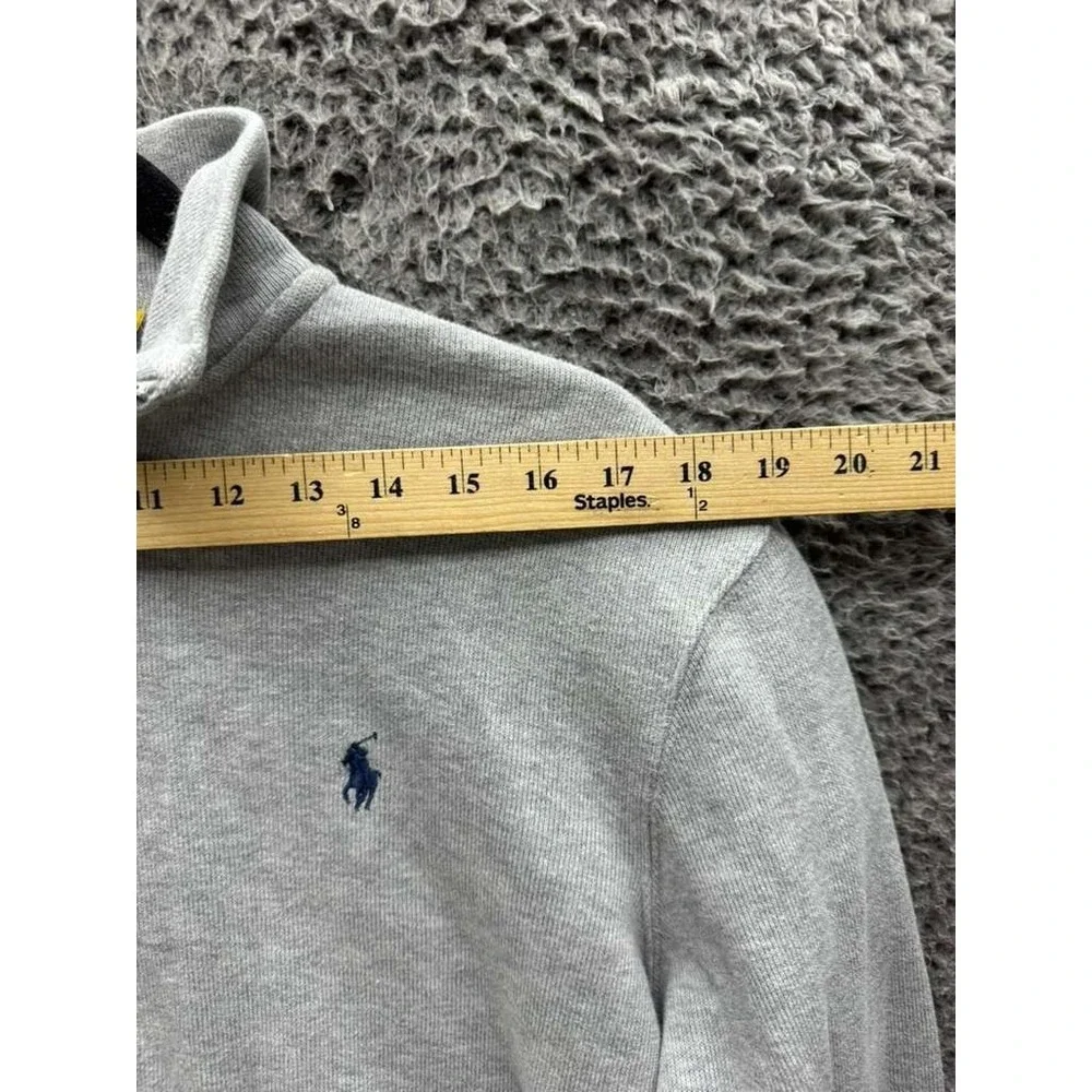 Polo Ralph Lauren Estate Rib Quarter-Zip Pullover Sweater Gray Mens Size‎ S